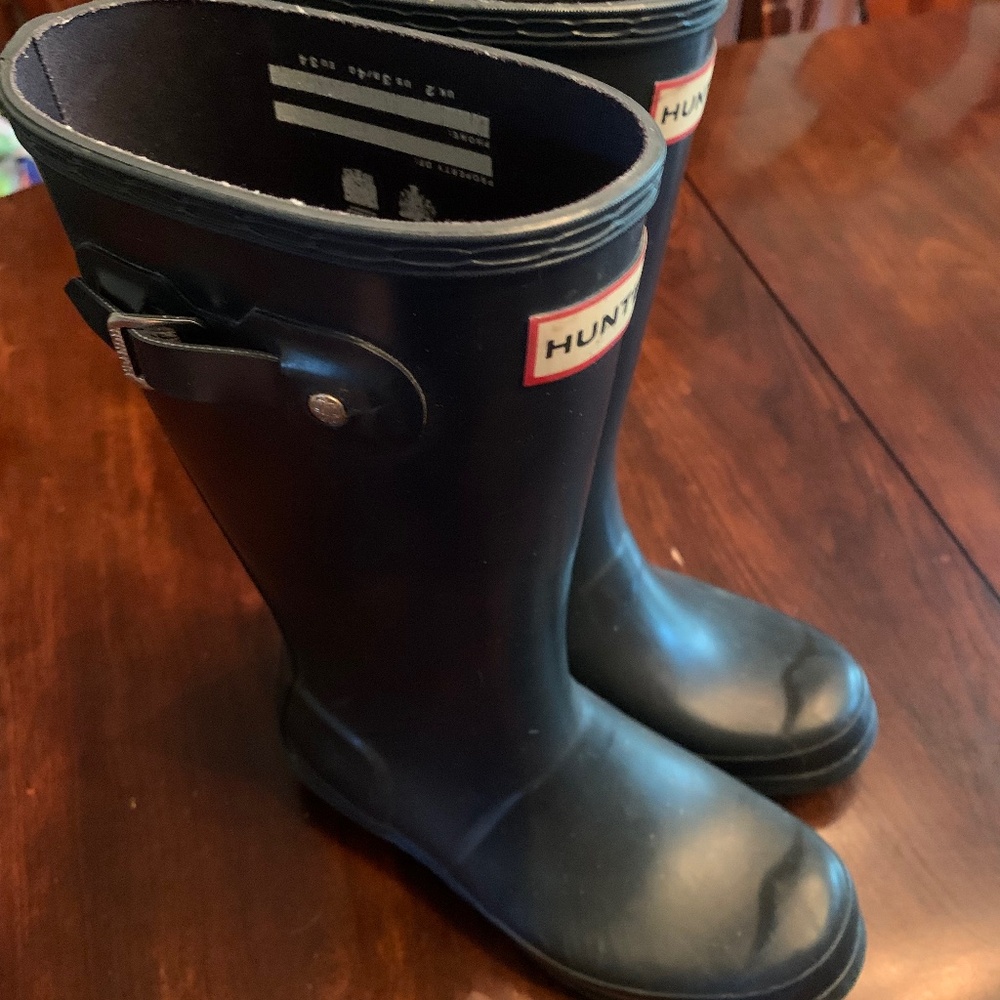 Hunter tall black children s boots